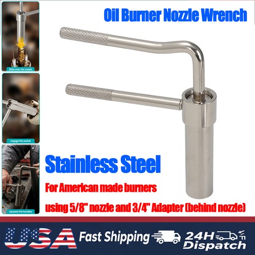 Waste oil burner nozzle wrench - oil,